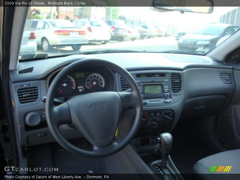 Midnight Black / Gray 2009 Kia Rio LX Sedan