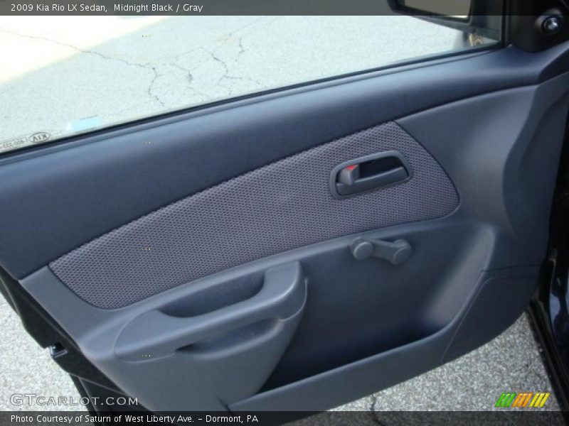 Midnight Black / Gray 2009 Kia Rio LX Sedan