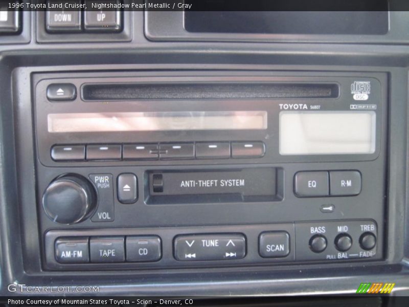 Nightshadow Pearl Metallic / Gray 1996 Toyota Land Cruiser