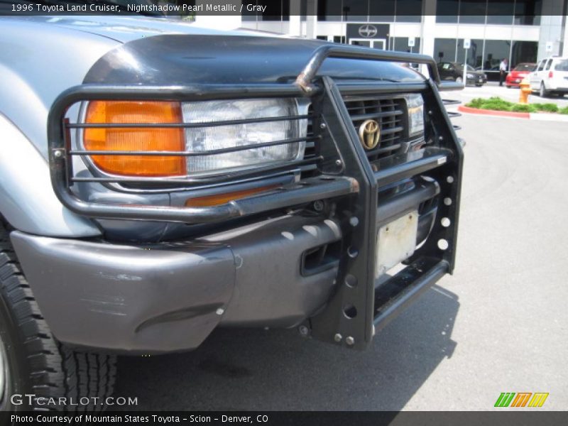 Nightshadow Pearl Metallic / Gray 1996 Toyota Land Cruiser