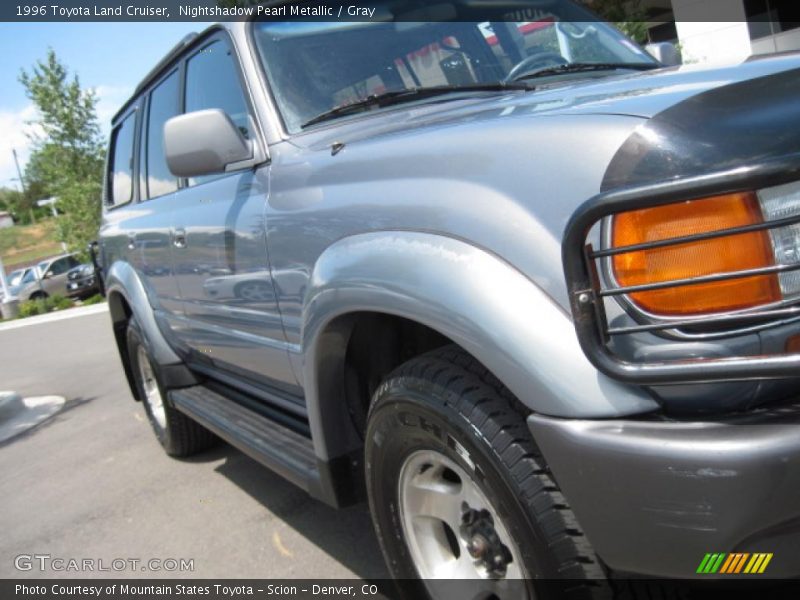 Nightshadow Pearl Metallic / Gray 1996 Toyota Land Cruiser