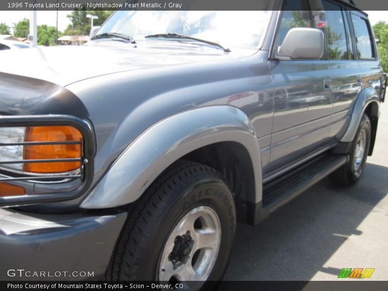Nightshadow Pearl Metallic / Gray 1996 Toyota Land Cruiser