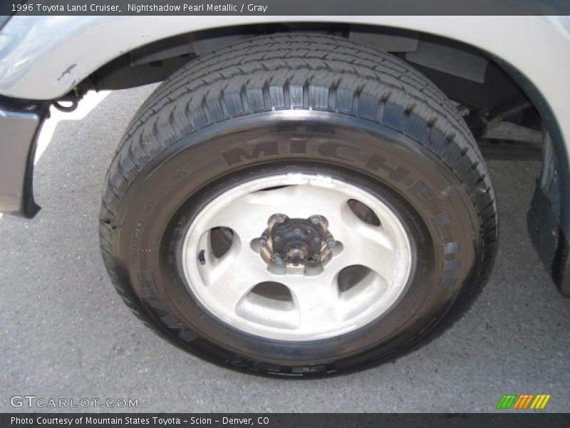 Nightshadow Pearl Metallic / Gray 1996 Toyota Land Cruiser