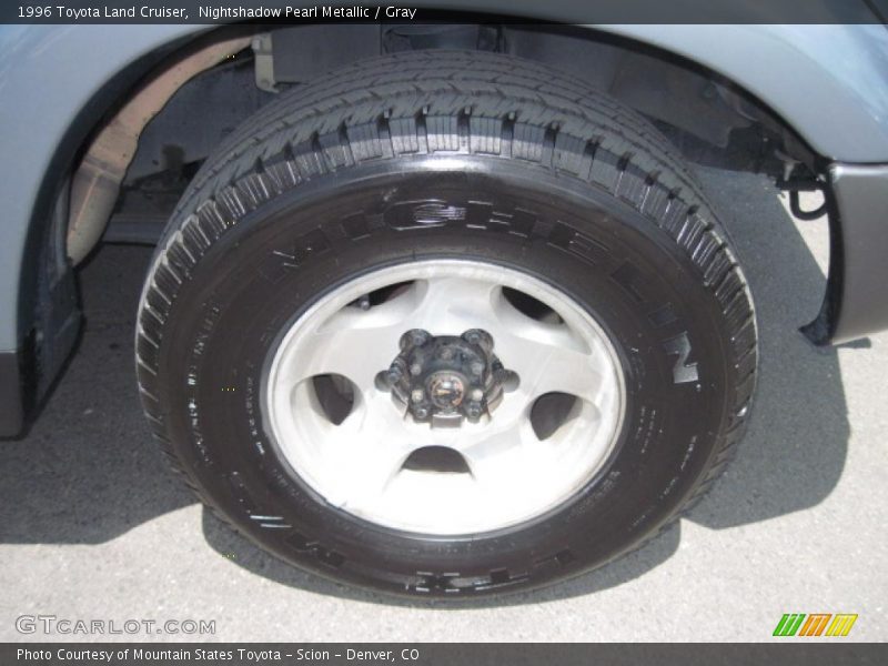 Nightshadow Pearl Metallic / Gray 1996 Toyota Land Cruiser