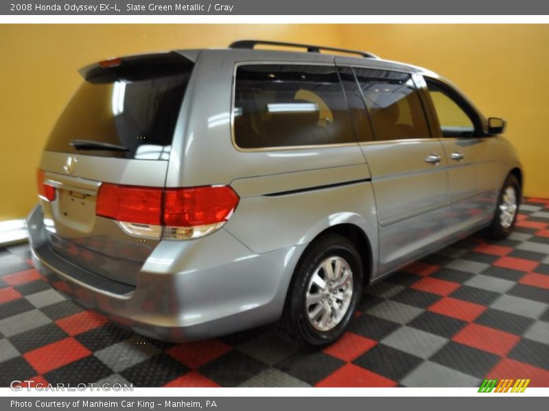 Slate Green Metallic / Gray 2008 Honda Odyssey EX-L