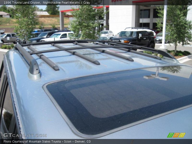 Nightshadow Pearl Metallic / Gray 1996 Toyota Land Cruiser