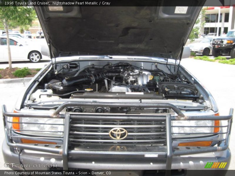 Nightshadow Pearl Metallic / Gray 1996 Toyota Land Cruiser