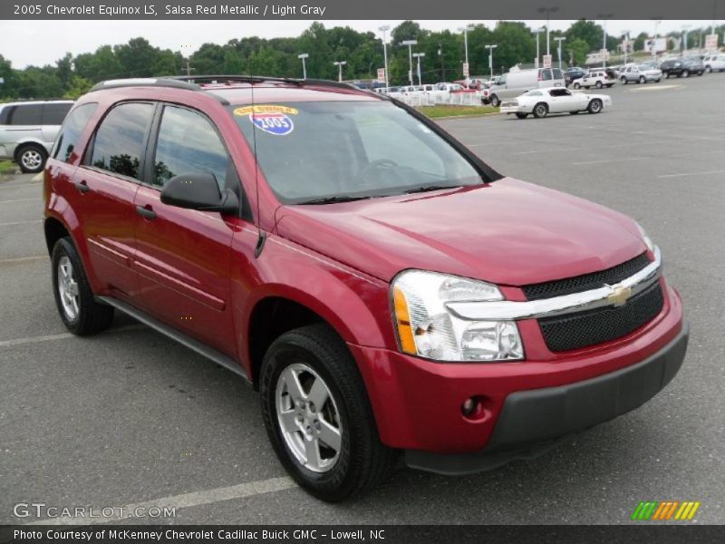 Salsa Red Metallic / Light Gray 2005 Chevrolet Equinox LS