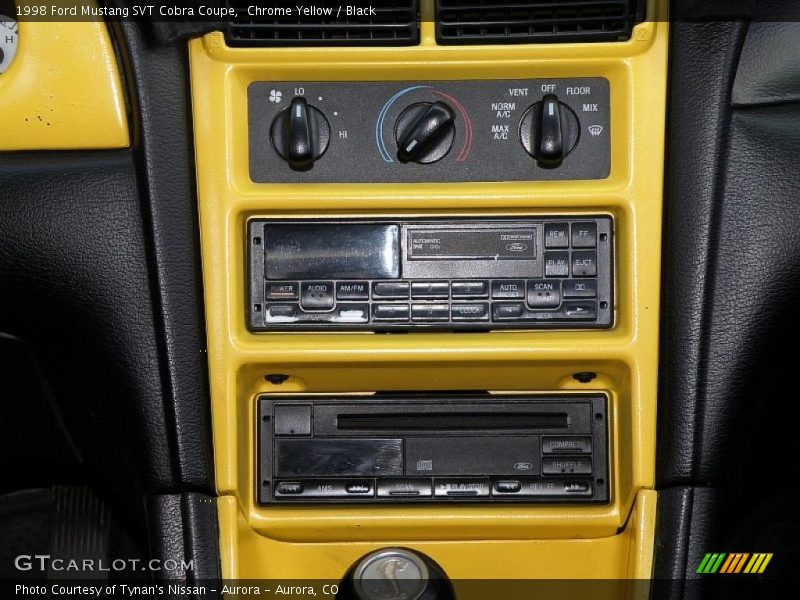 Chrome Yellow / Black 1998 Ford Mustang SVT Cobra Coupe