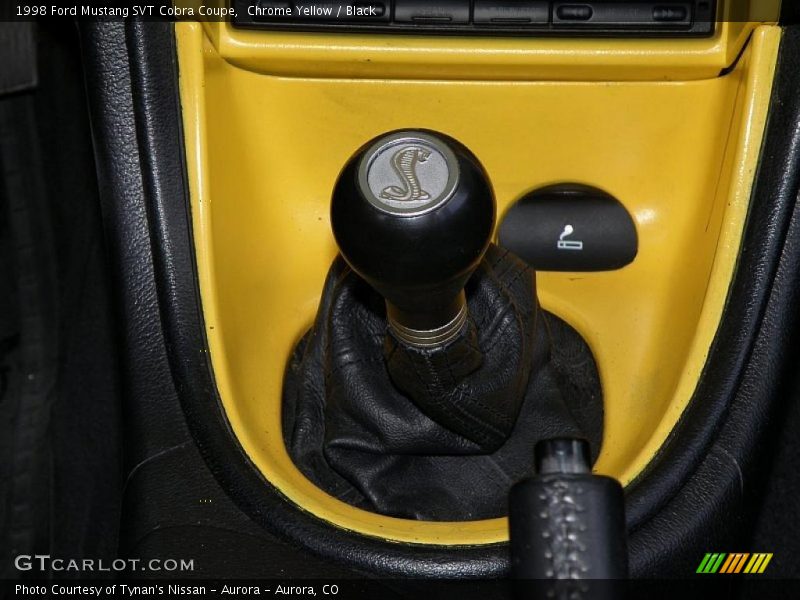 Chrome Yellow / Black 1998 Ford Mustang SVT Cobra Coupe