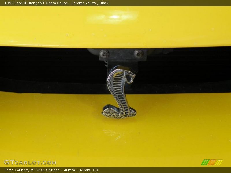Chrome Yellow / Black 1998 Ford Mustang SVT Cobra Coupe