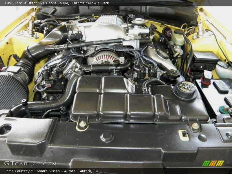 Chrome Yellow / Black 1998 Ford Mustang SVT Cobra Coupe