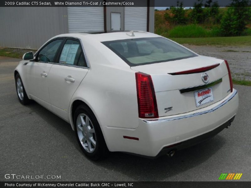 White Diamond Tri-Coat / Cashmere/Cocoa 2009 Cadillac CTS Sedan
