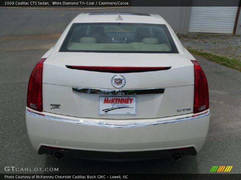 White Diamond Tri-Coat / Cashmere/Cocoa 2009 Cadillac CTS Sedan