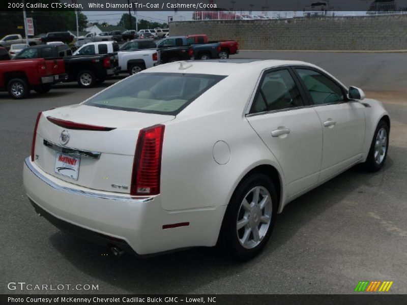 White Diamond Tri-Coat / Cashmere/Cocoa 2009 Cadillac CTS Sedan