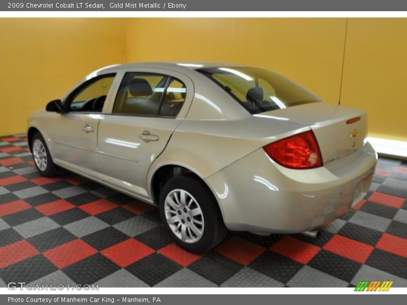Gold Mist Metallic / Ebony 2009 Chevrolet Cobalt LT Sedan