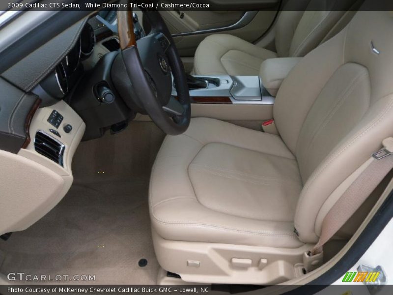 White Diamond Tri-Coat / Cashmere/Cocoa 2009 Cadillac CTS Sedan