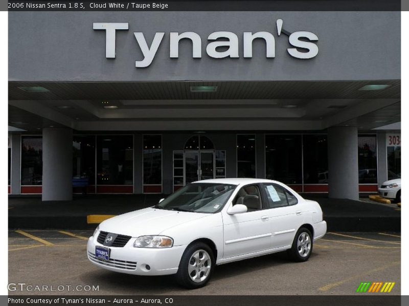 Cloud White / Taupe Beige 2006 Nissan Sentra 1.8 S