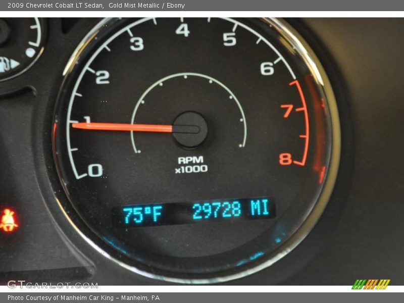 Gold Mist Metallic / Ebony 2009 Chevrolet Cobalt LT Sedan