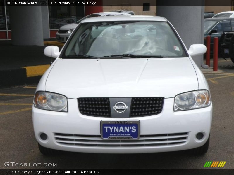 Cloud White / Taupe Beige 2006 Nissan Sentra 1.8 S