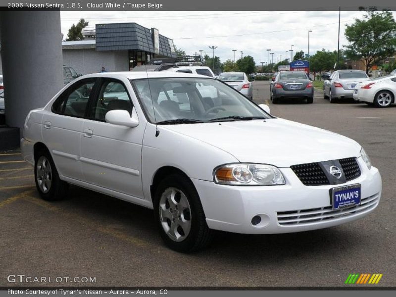 Cloud White / Taupe Beige 2006 Nissan Sentra 1.8 S