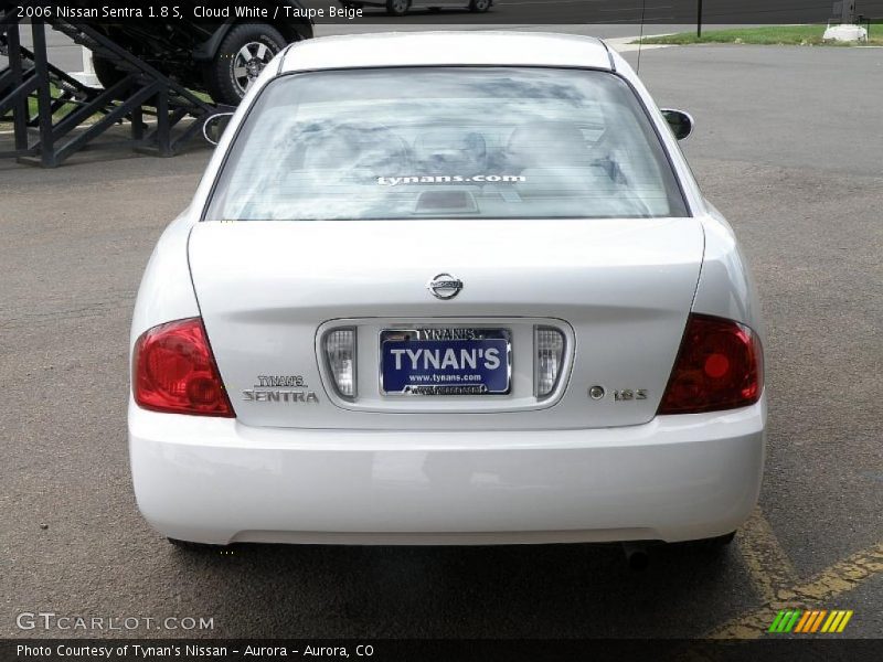 Cloud White / Taupe Beige 2006 Nissan Sentra 1.8 S