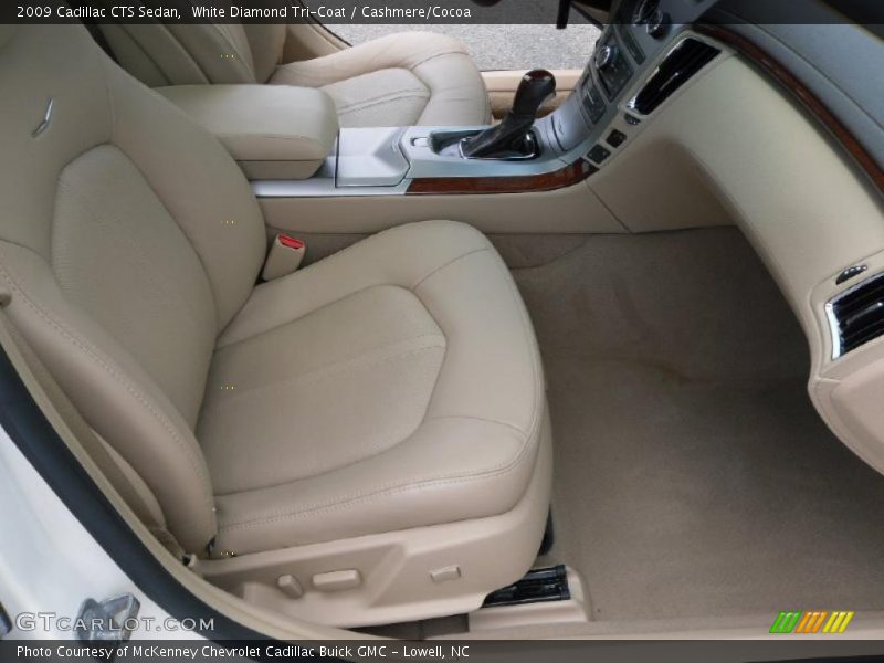 White Diamond Tri-Coat / Cashmere/Cocoa 2009 Cadillac CTS Sedan