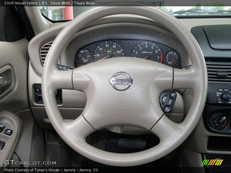 Cloud White / Taupe Beige 2006 Nissan Sentra 1.8 S
