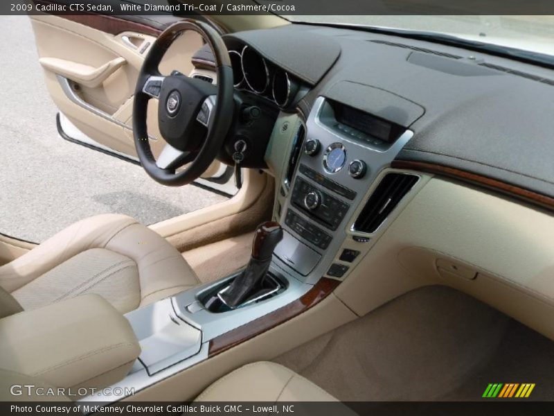 White Diamond Tri-Coat / Cashmere/Cocoa 2009 Cadillac CTS Sedan