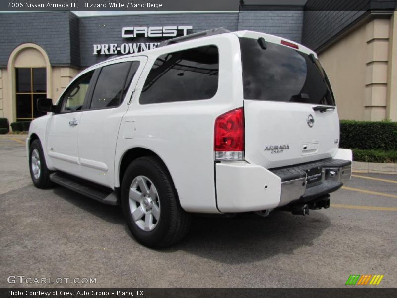 Blizzard White / Sand Beige 2006 Nissan Armada LE