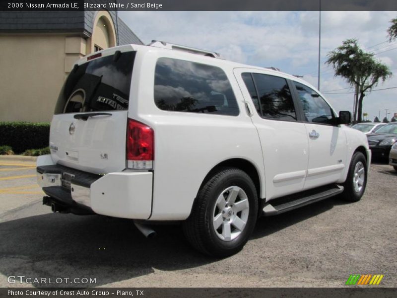 Blizzard White / Sand Beige 2006 Nissan Armada LE
