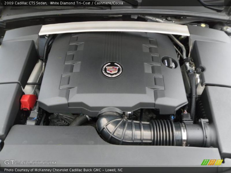 White Diamond Tri-Coat / Cashmere/Cocoa 2009 Cadillac CTS Sedan