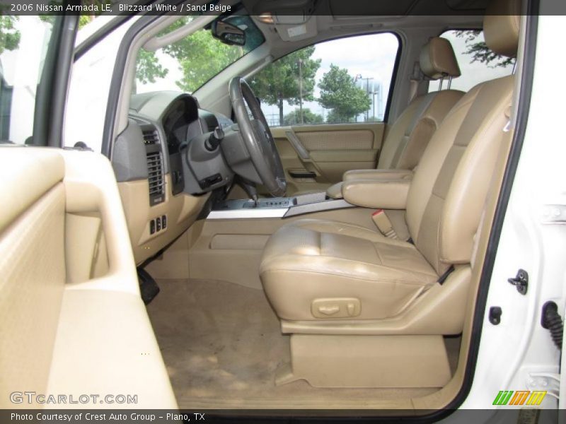 Blizzard White / Sand Beige 2006 Nissan Armada LE