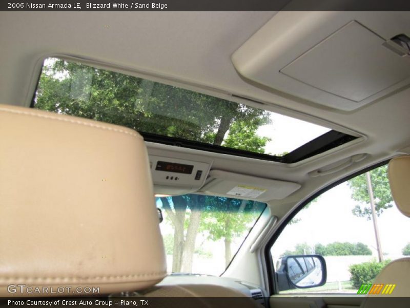 Blizzard White / Sand Beige 2006 Nissan Armada LE