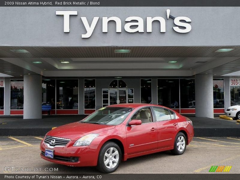 Red Brick Metallic / Blond 2009 Nissan Altima Hybrid