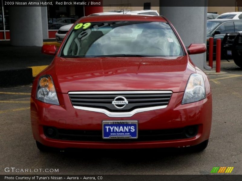 Red Brick Metallic / Blond 2009 Nissan Altima Hybrid