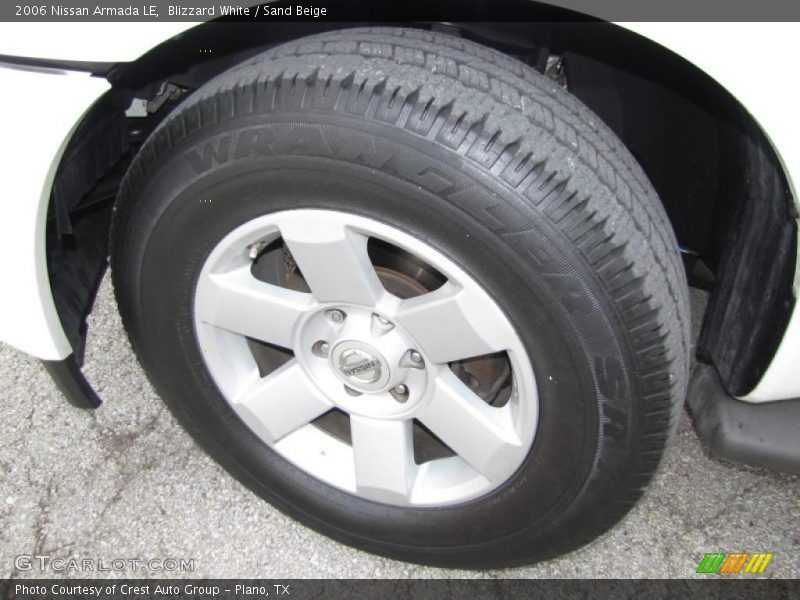 Blizzard White / Sand Beige 2006 Nissan Armada LE