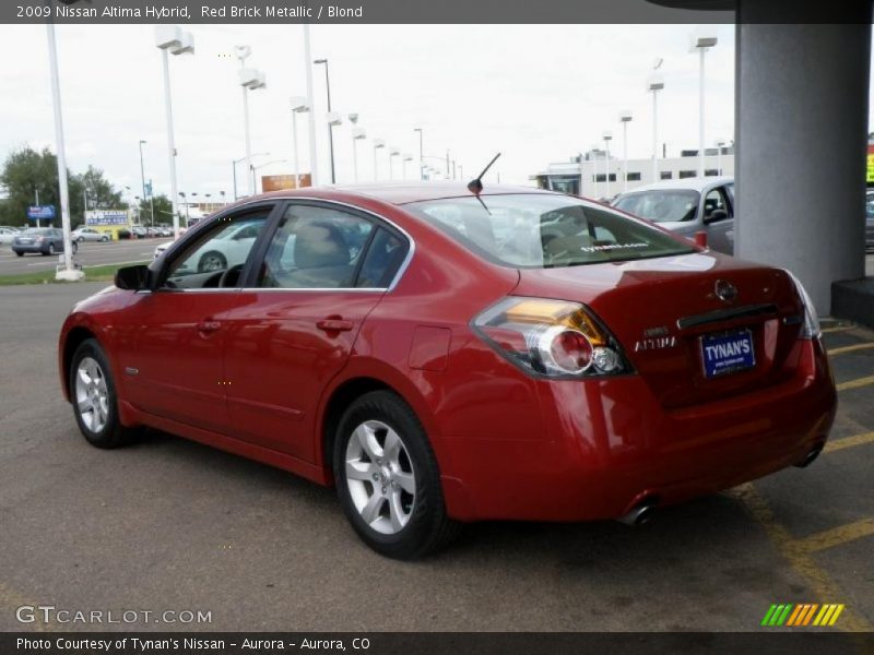 Red Brick Metallic / Blond 2009 Nissan Altima Hybrid