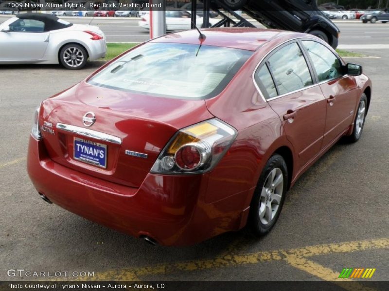 Red Brick Metallic / Blond 2009 Nissan Altima Hybrid