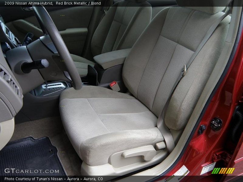 Red Brick Metallic / Blond 2009 Nissan Altima Hybrid