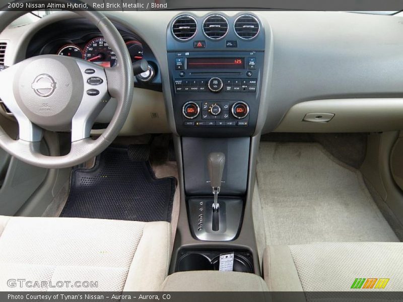 Red Brick Metallic / Blond 2009 Nissan Altima Hybrid