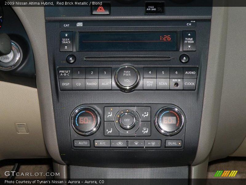Red Brick Metallic / Blond 2009 Nissan Altima Hybrid