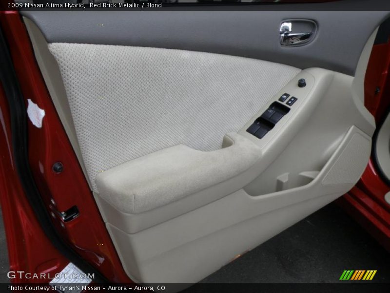 Red Brick Metallic / Blond 2009 Nissan Altima Hybrid