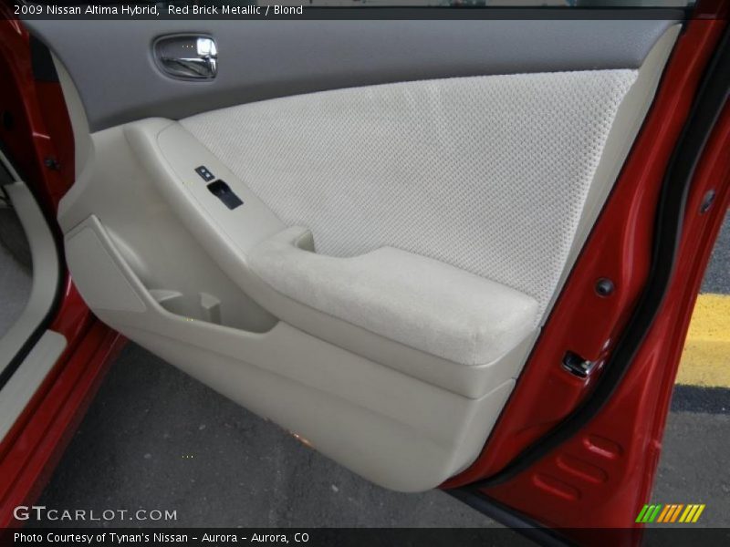 Red Brick Metallic / Blond 2009 Nissan Altima Hybrid