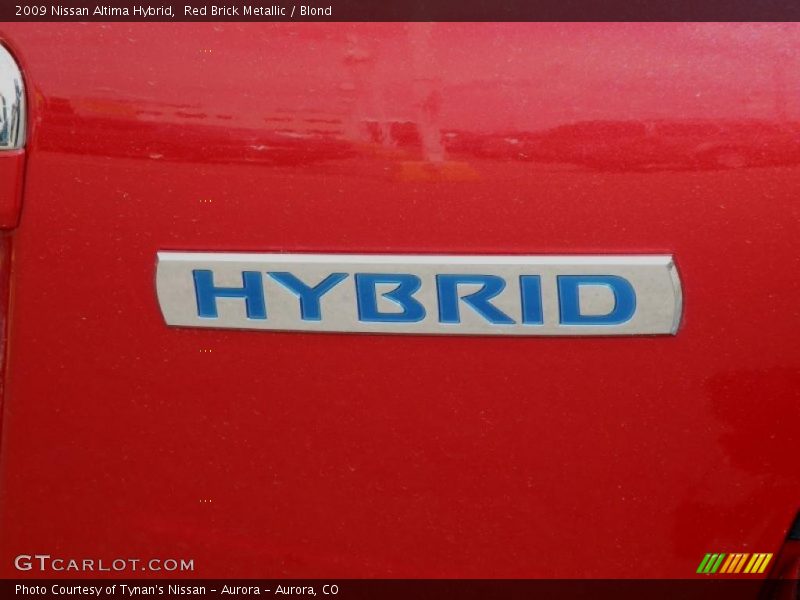 Red Brick Metallic / Blond 2009 Nissan Altima Hybrid