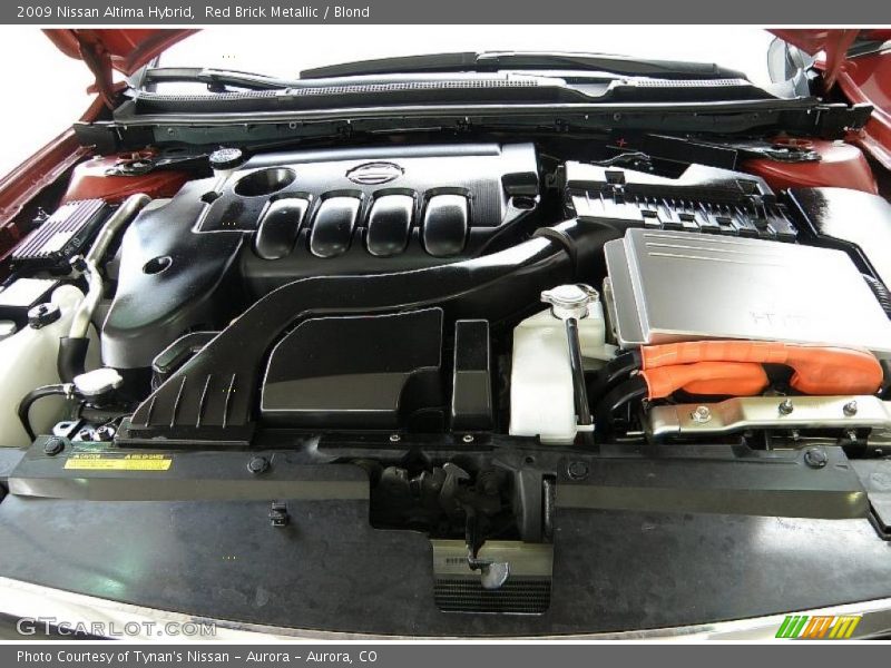 Red Brick Metallic / Blond 2009 Nissan Altima Hybrid