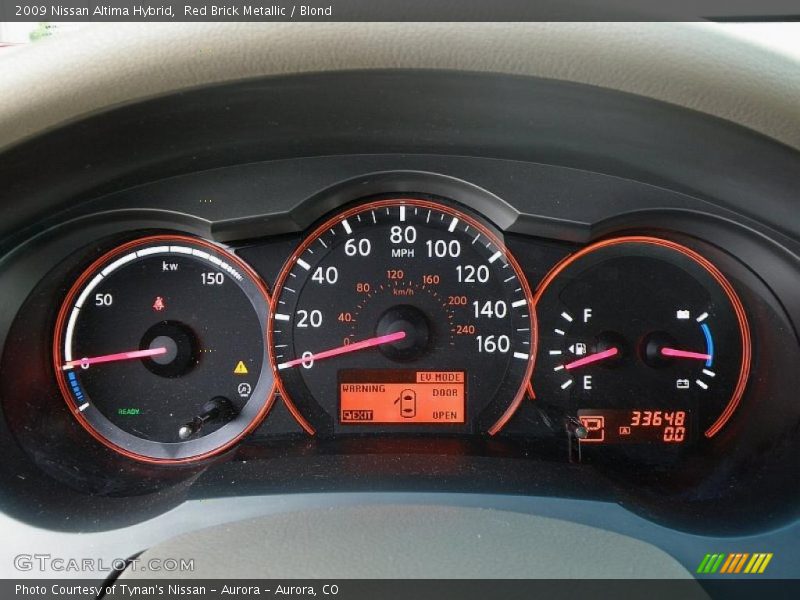 Red Brick Metallic / Blond 2009 Nissan Altima Hybrid
