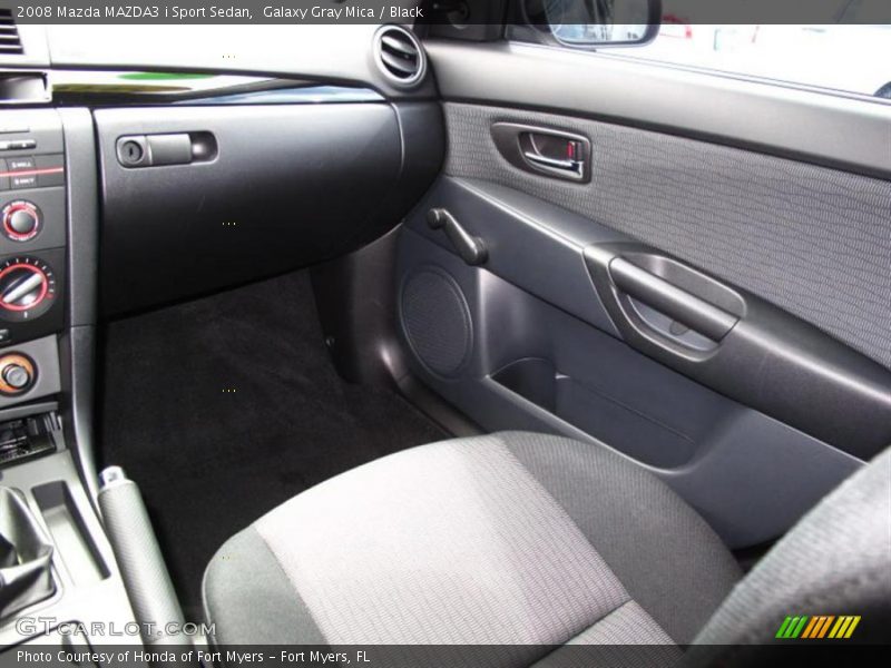 Galaxy Gray Mica / Black 2008 Mazda MAZDA3 i Sport Sedan