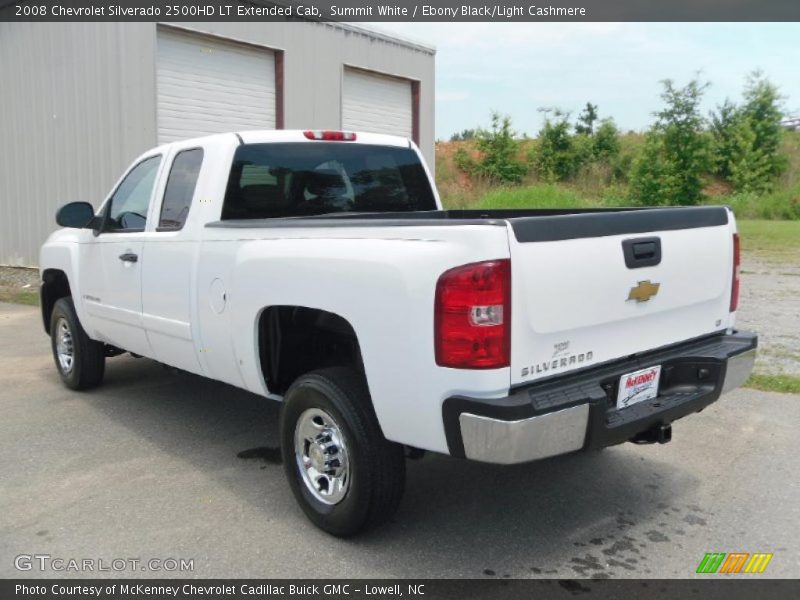 Summit White / Ebony Black/Light Cashmere 2008 Chevrolet Silverado 2500HD LT Extended Cab