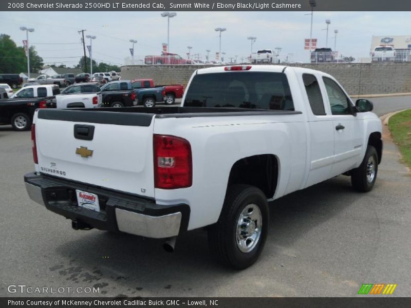 Summit White / Ebony Black/Light Cashmere 2008 Chevrolet Silverado 2500HD LT Extended Cab